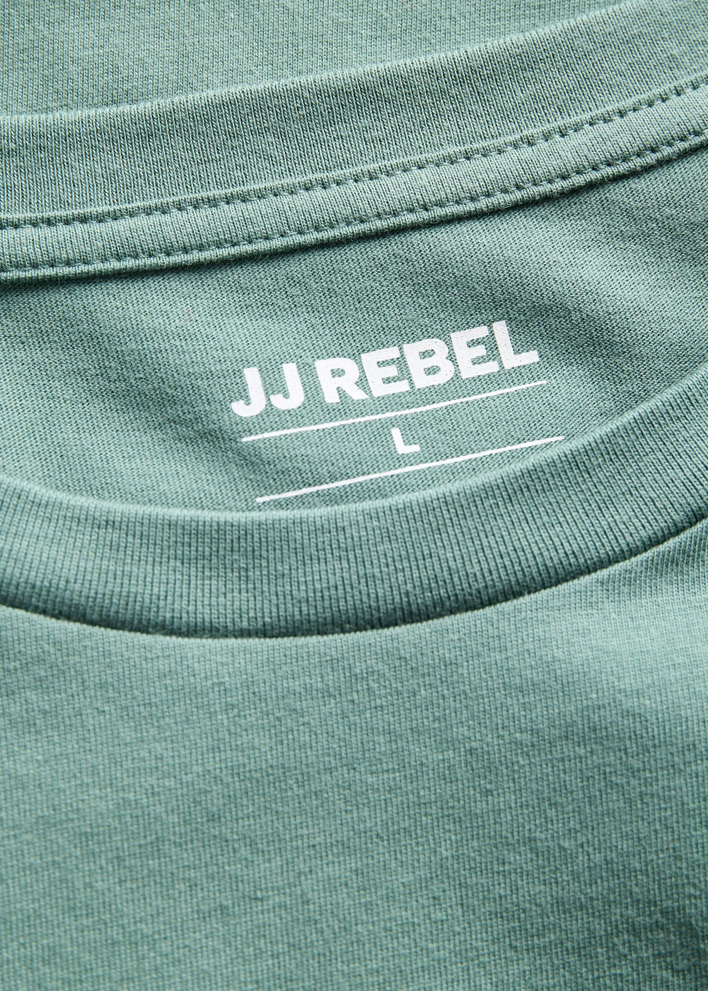 JJ REBEL T-shirt van puur katoen, loose fit • silver pine met print • bonprix online shop