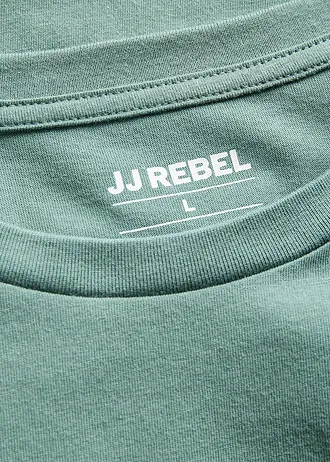 JJ REBEL T-shirt van puur katoen, loose fit • silver pine met print • bonprix online shop
