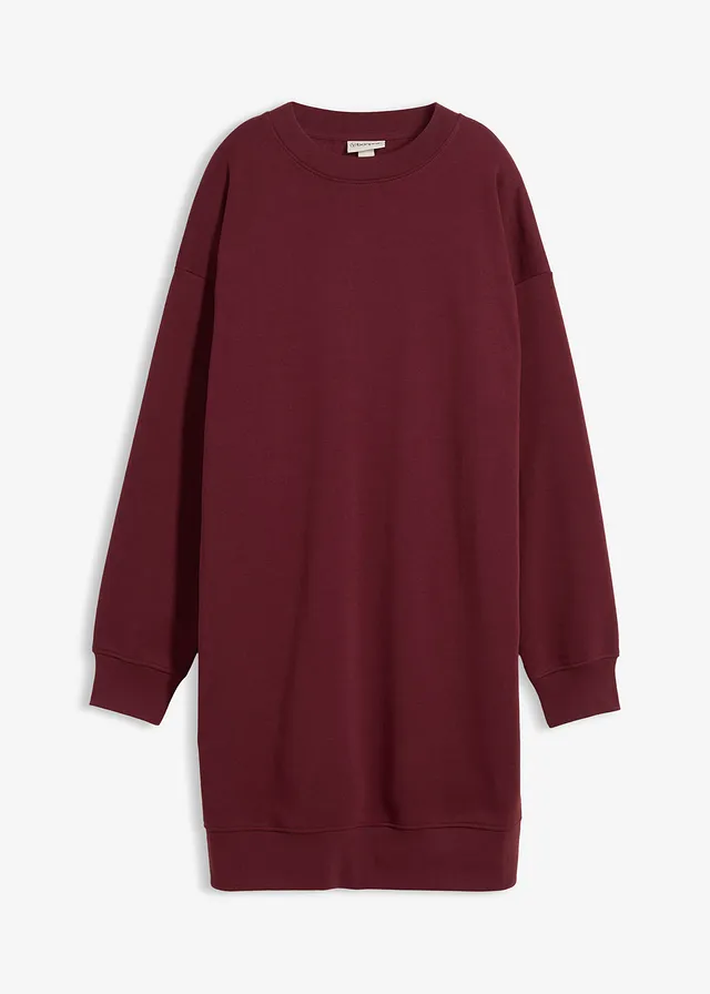 Robe oversize en molleton, Couleur: bordeaux