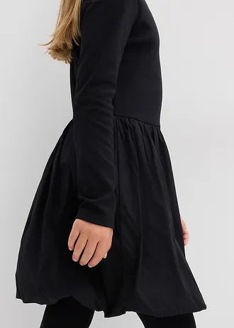 Rochie mini din bumbac organic 100% • negru • magazin bonprix