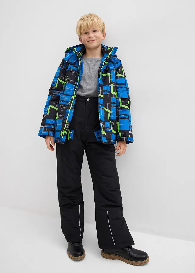 Waterdichte skibroek met bretels en reflecterende details • zwart • product-page.page-title-suffix