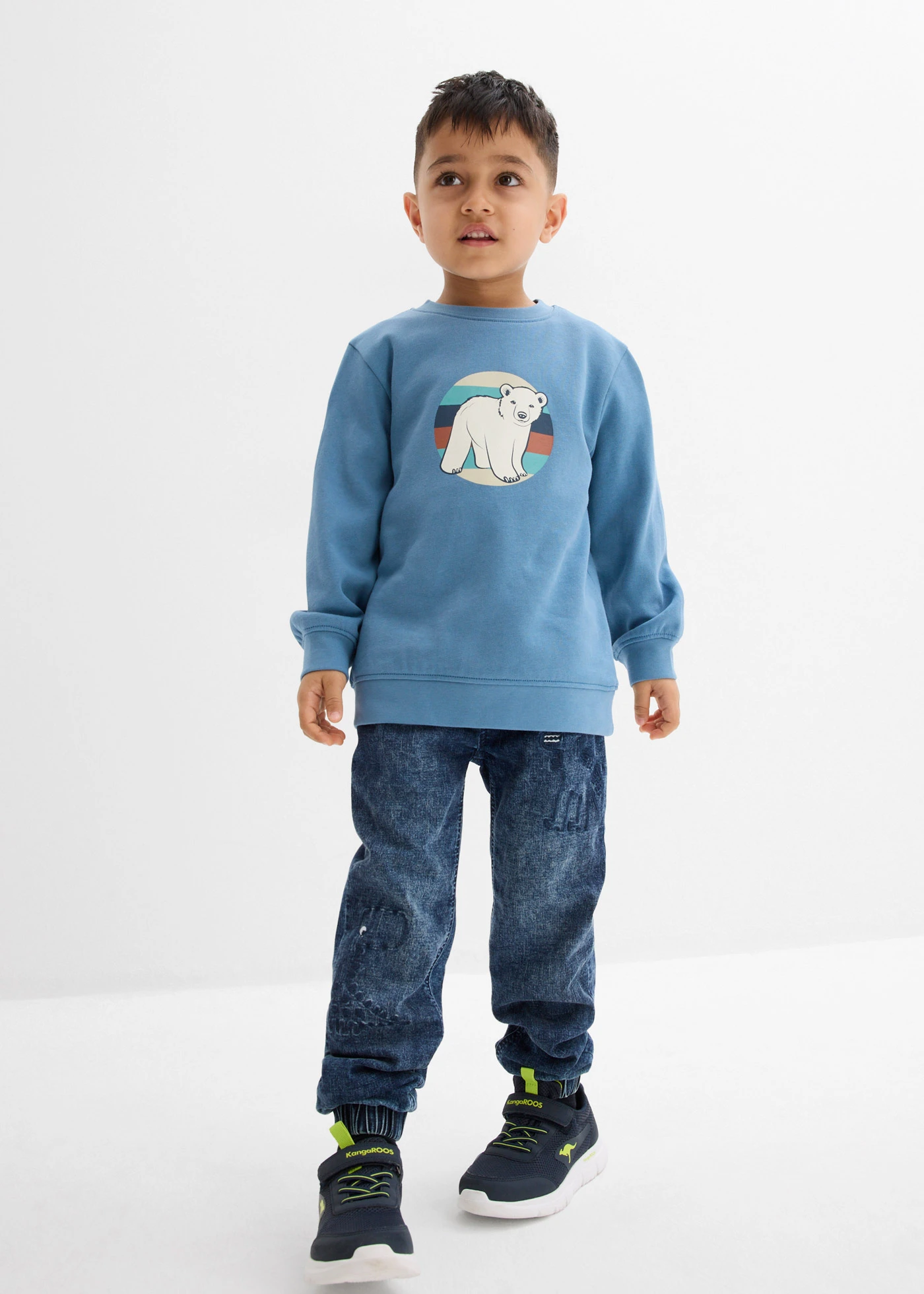 Termo džíny bez zapínání, Regular Fit, s žerzejovou podšívkou • modrý denim • bonprix obchod