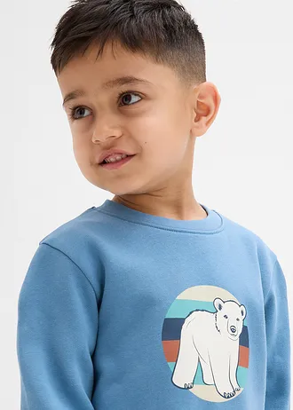 Mikina z čisté organické bavlny • modrozelená • bonprix obchod