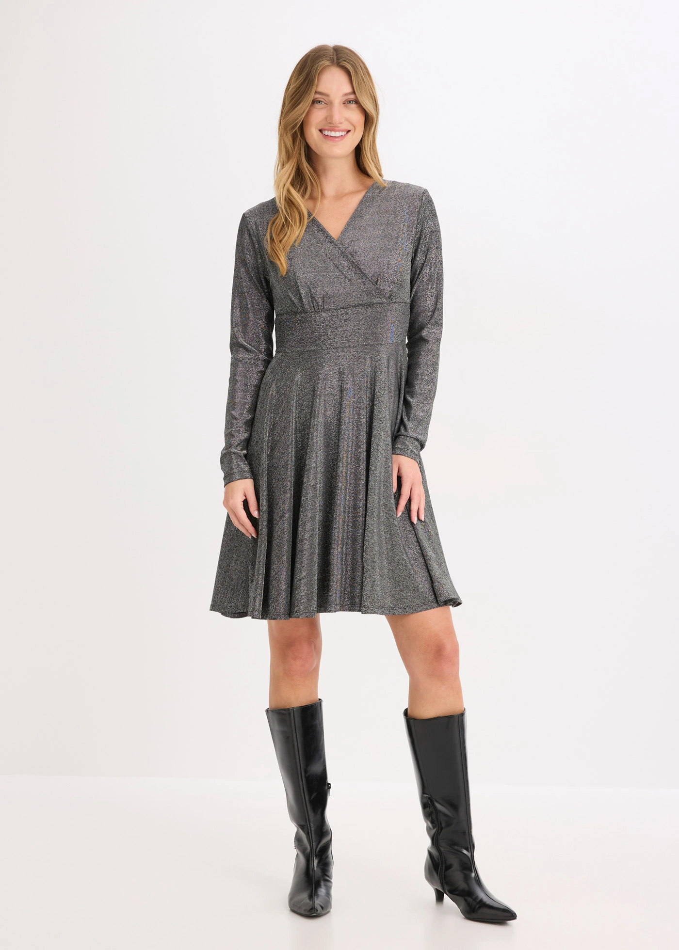 Robe en jersey • argenté • Boutique bonprix