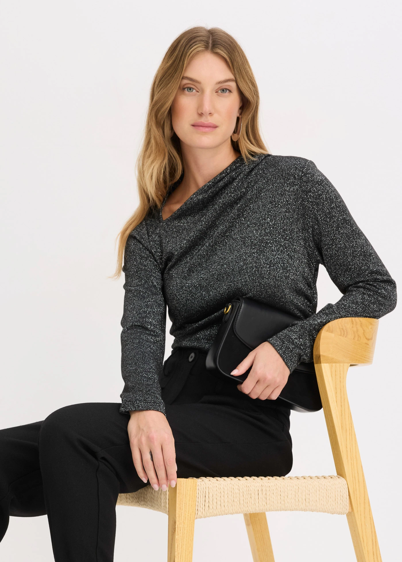 Tričko s dlouhým rukávem • černo-stříbrné tóny • bonprix obchod