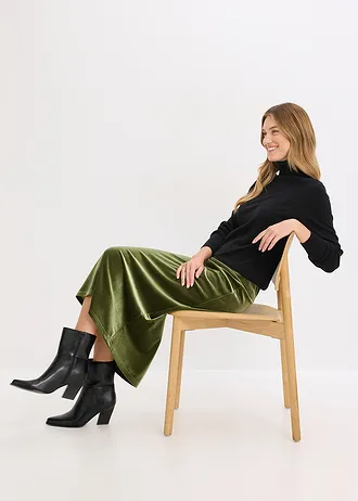 Sukňa • tmavá khaki • obchod bonprix