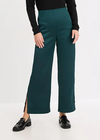 Pantalon palazzo • vert profond • Boutique bonprix