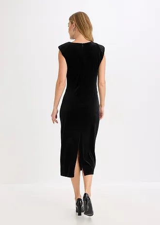 Midi jurk, Kleur: zwart