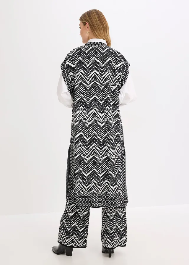 Gilet sans manches en maille • noir / blanc • product-page.page-title-suffix