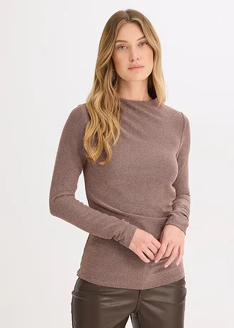 Triko • hnědá-růžovozlatá • bonprix obchod