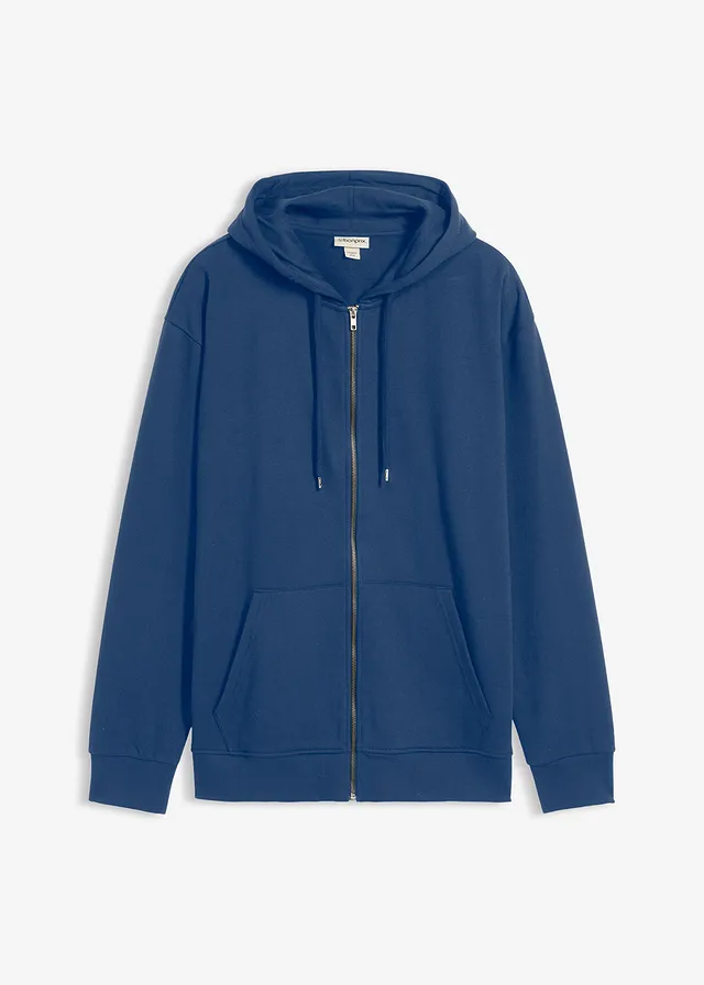 Hoodie van puur katoen, Kleur: diepzeeblauw