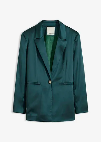 Oversized blazer van satijn