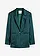 Oversized blazer van satijn, Kleur: diepgroen