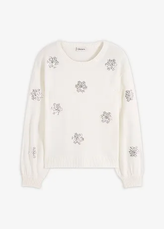 Sweter • biel wełny • sklep bonprix