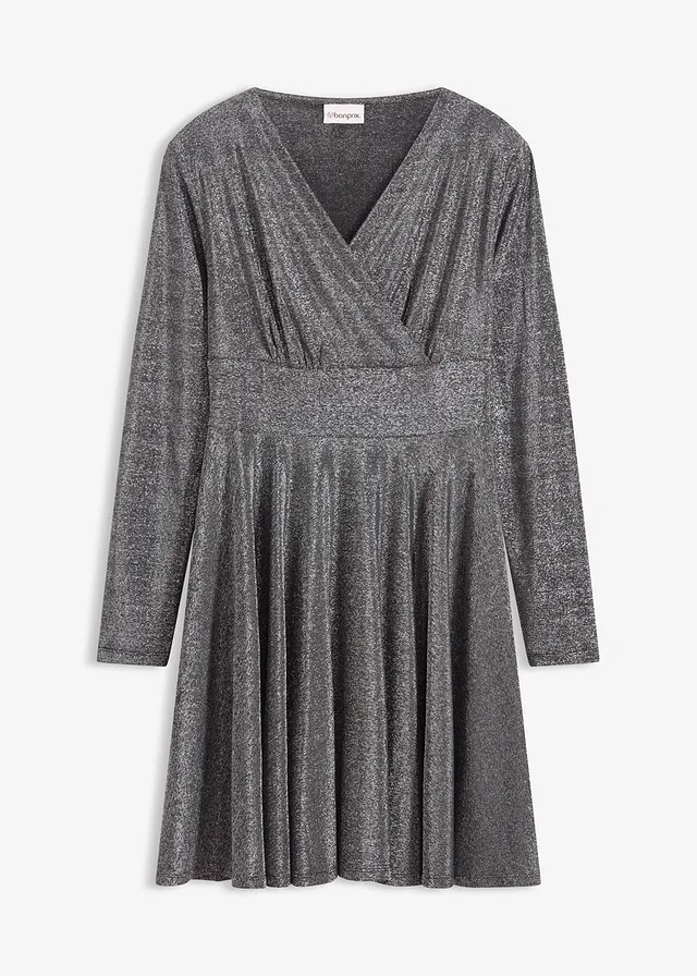 Robe en jersey • argenté • Boutique bonprix