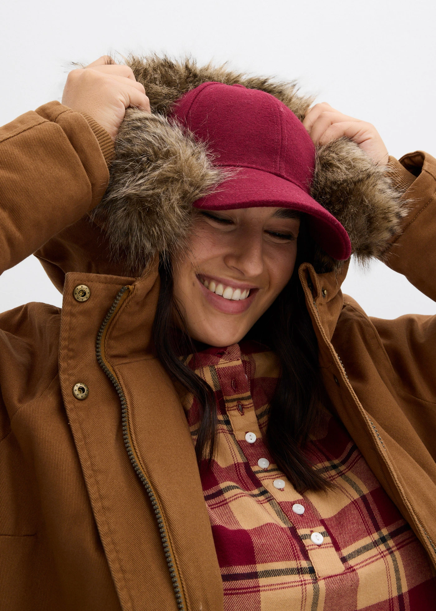 Lange parka • inktblauw plus size • bonprix online shop