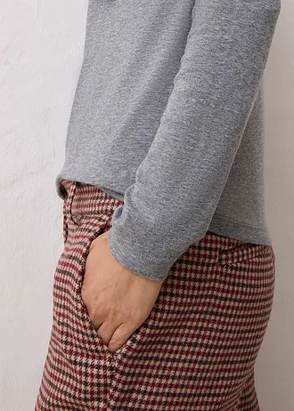 Triko polo s podílem vlny • šedý melír • bonprix obchod