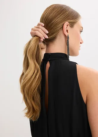 Maxi šaty s krajkovou sukní • černá • bonprix obchod