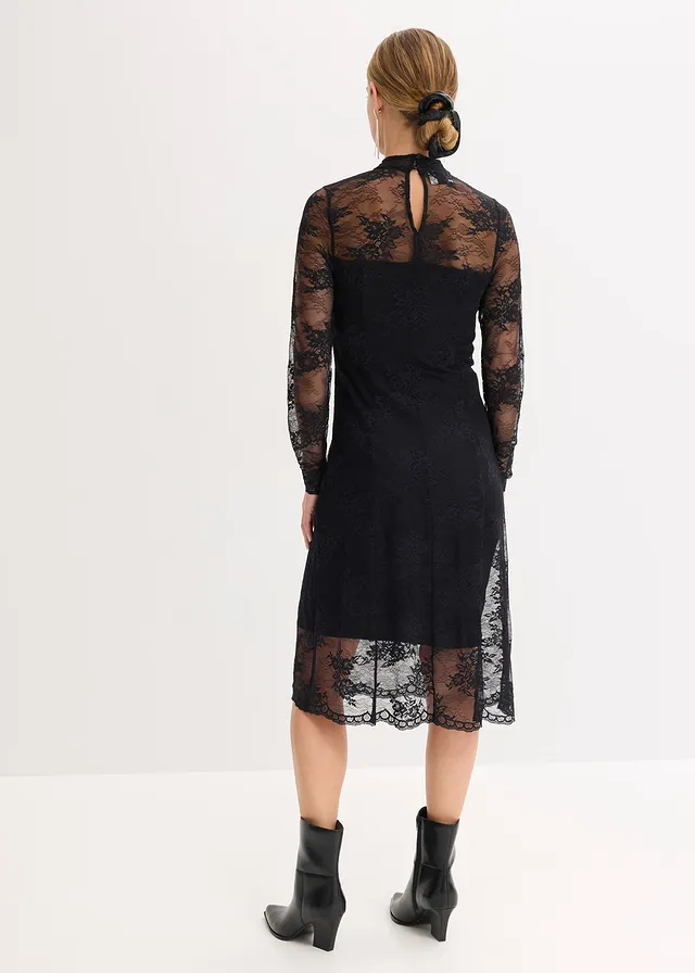 Robe à dentelle, Couleur: noir