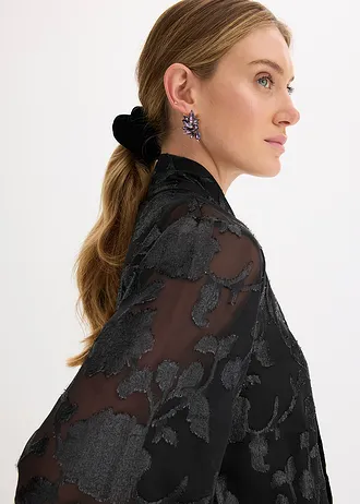 Blouse met borduursel • zwart • bonprix online shop