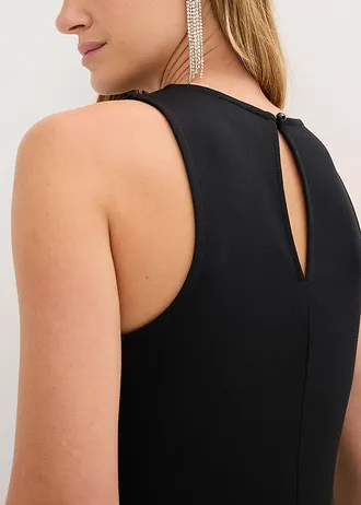 Robe à sequins en jersey milano confortable • noir • Boutique bonprix