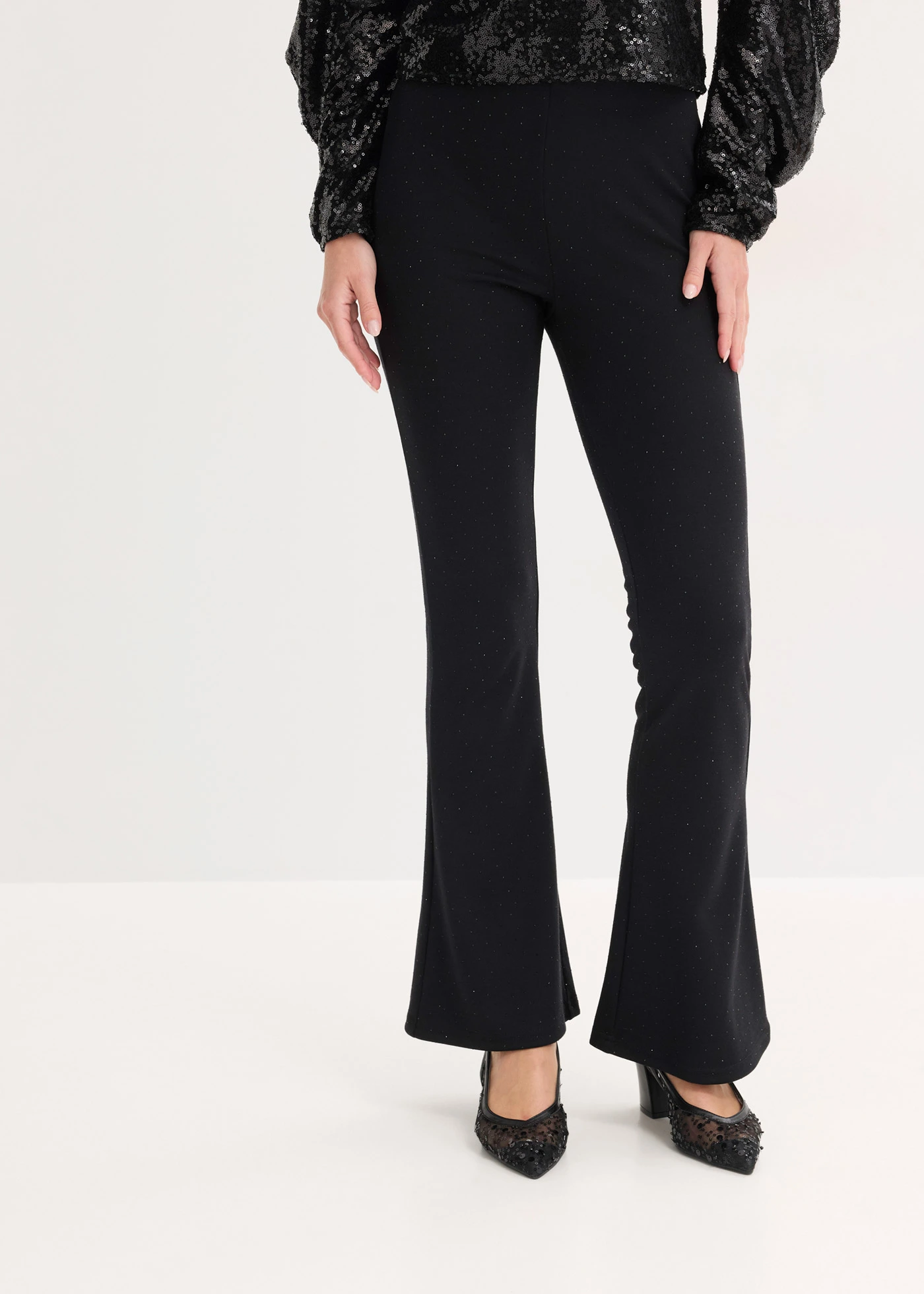 Legging kényelmes Punto di Roma anyagból • fekete • bonprix áruház