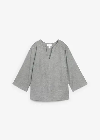 Tuniek met wol, Kleur: grijs gemêleerd