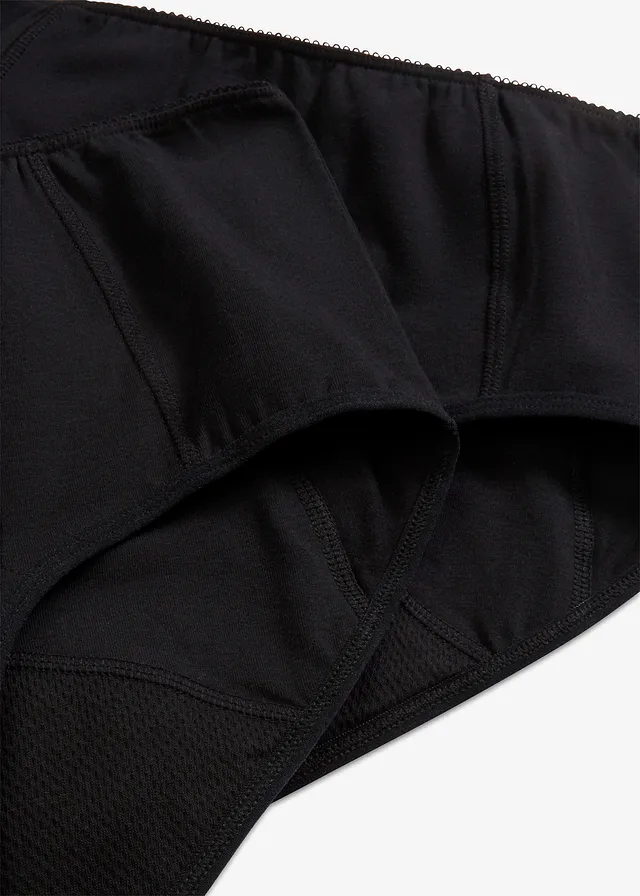 Lot de 2 culottes menstruelles Maxi, flux moyen • noir • product-page.page-title-suffix