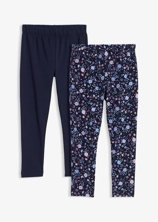 Lot de 2 leggings thermiques • bleu foncé/bleu foncé floral • product-page.page-title-suffix