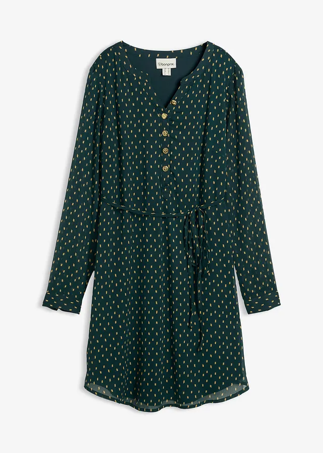 2-in-1 zwangerschapsjurk/voedingsjurk van chiffon