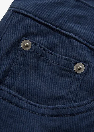 Pantaloni Regular Fit termo cu stretch, cu căptușeală moale din flanel, drepți • bleumarin • magazin bonprix