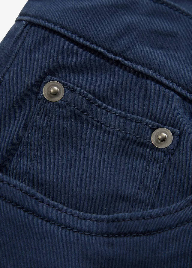 Regular fit stretch thermobroek met een zachte flanellen voering, straight • donkerblauw • product-page.page-title-suffix
