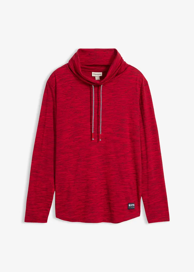 Tričko, dlhý rukáv, šálový golier