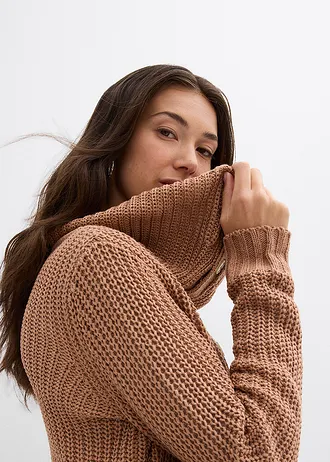 Svetr ze silnější pleteniny • čokoládový sorbet • bonprix obchod