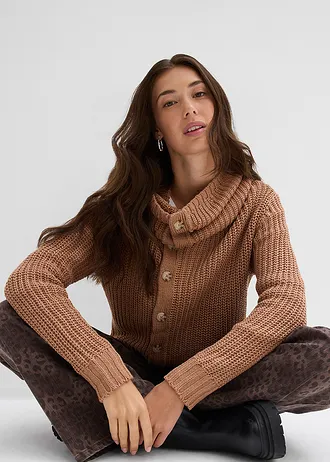 Svetr ze silnější pleteniny • čokoládový sorbet • bonprix obchod