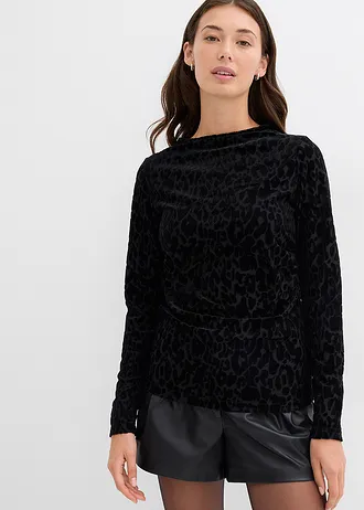 Longsleeve van jersey • zwart • bonprix online shop