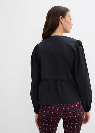 Blouse ornée de nœuds • noir • Boutique bonprix