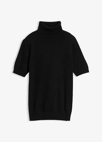 Coltrui met korte mouwen, Kleur: zwart