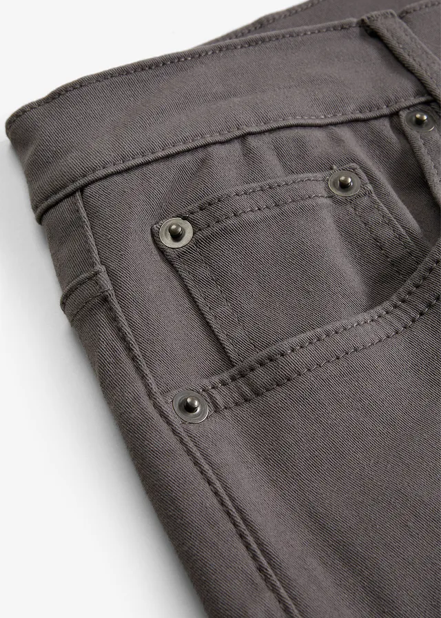 Regular fit stretch thermobroek met een zachte flanellen voering, straight • rookgrijs • product-page.page-title-suffix