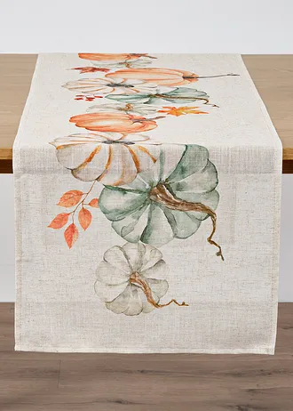 Běhoun na stůl s podílem lnu