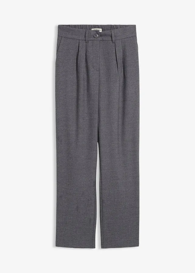 Pantaloni cu croială barrel din amestec moale de viscoză