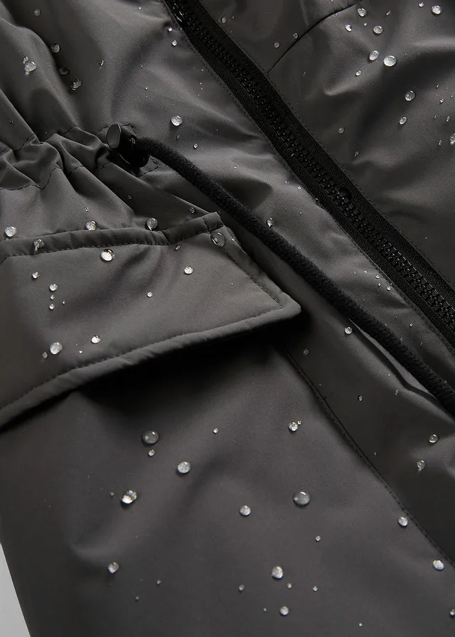 Parka de grossesse et de portage doublée sherpa • gris foncé/noir • product-page.page-title-suffix