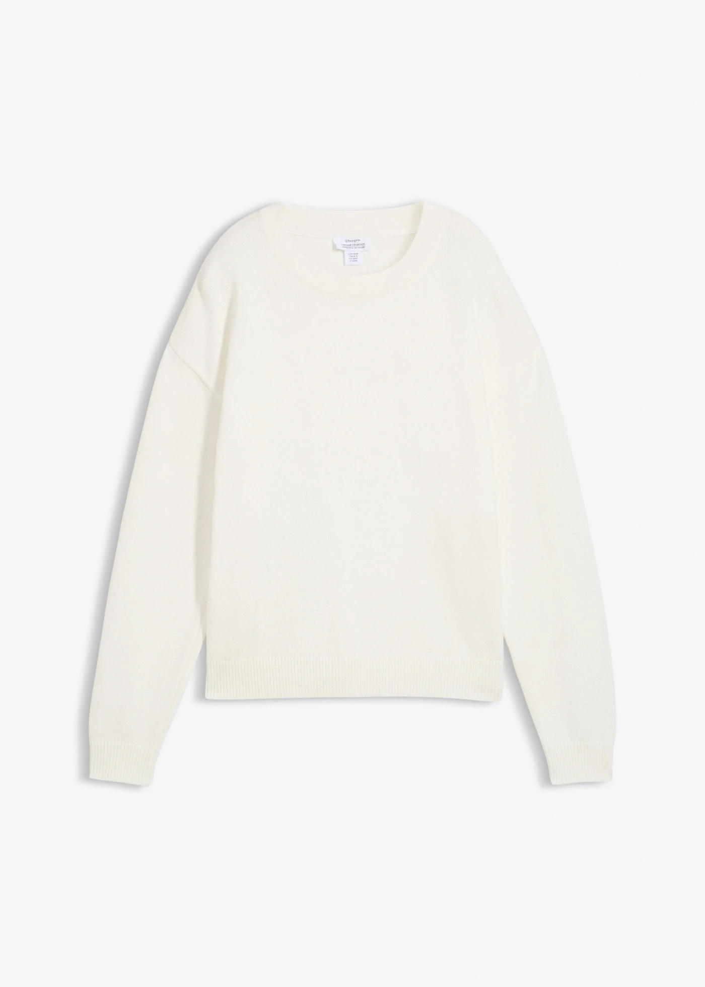 Pull oversize 100% coton • ecru • Boutique bonprix