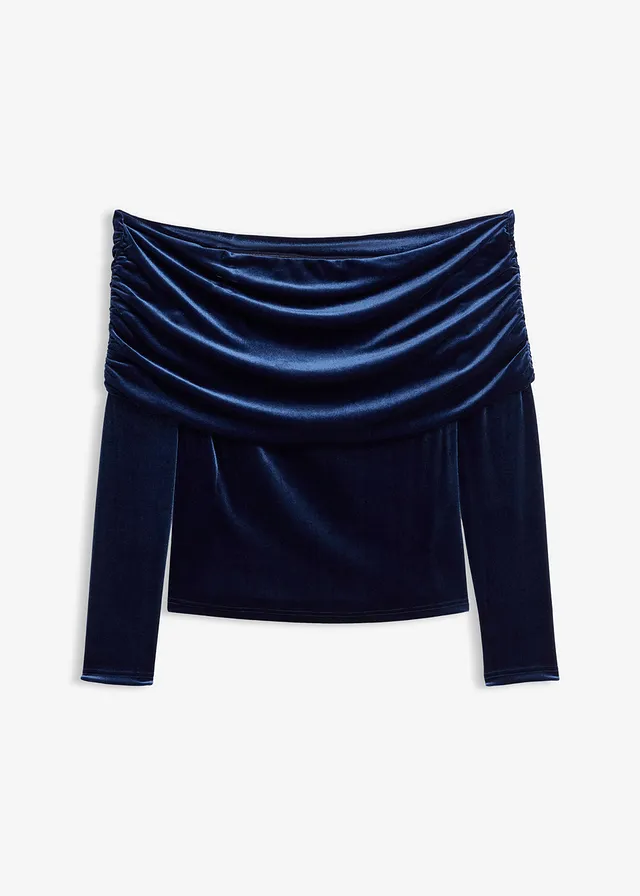 Bluză tricot Carmen din catifea moale