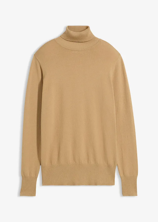 Pull col roulé en fine maille