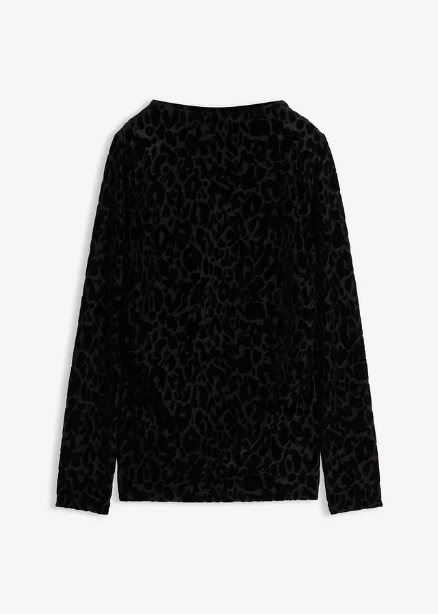 Bluză tricot cu mâneci lungi din jerse