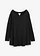Longsleeve van een katoen/viscose-mix, Kleur: zwart