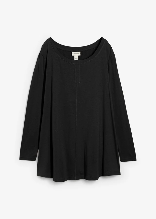 Longsleeve van een katoen/viscose-mix
