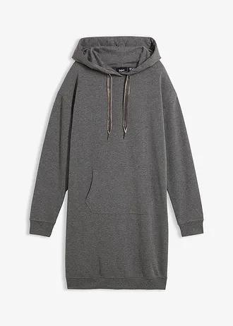 Robe sweat, Couleur: gris chiné
