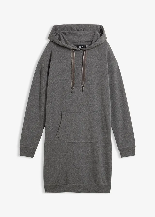 Sweatjurk met biologisch katoen • grijs gemêleerd • bonprix online shop